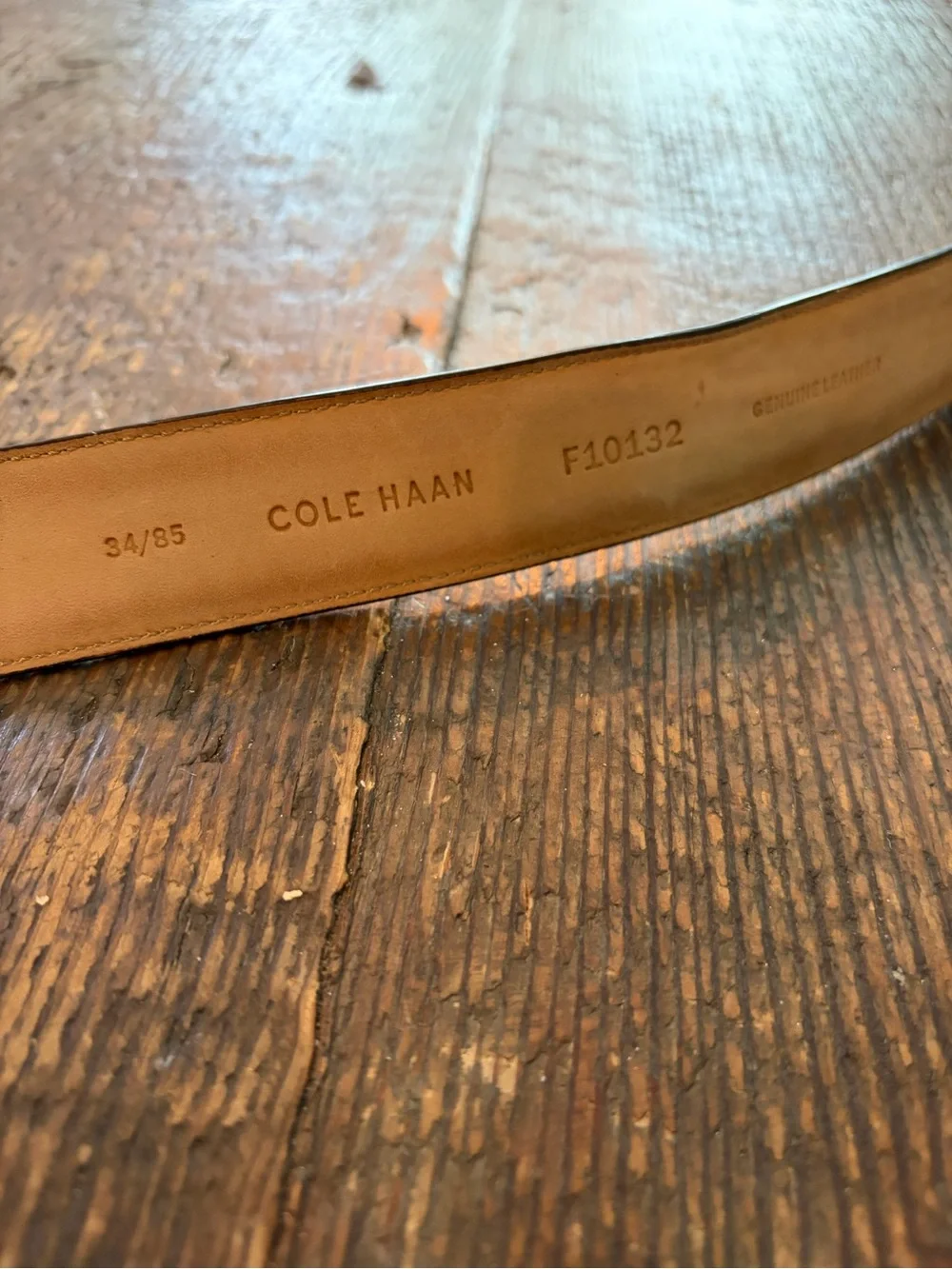 Cole Haan Men's Brown Leather Dress Belt